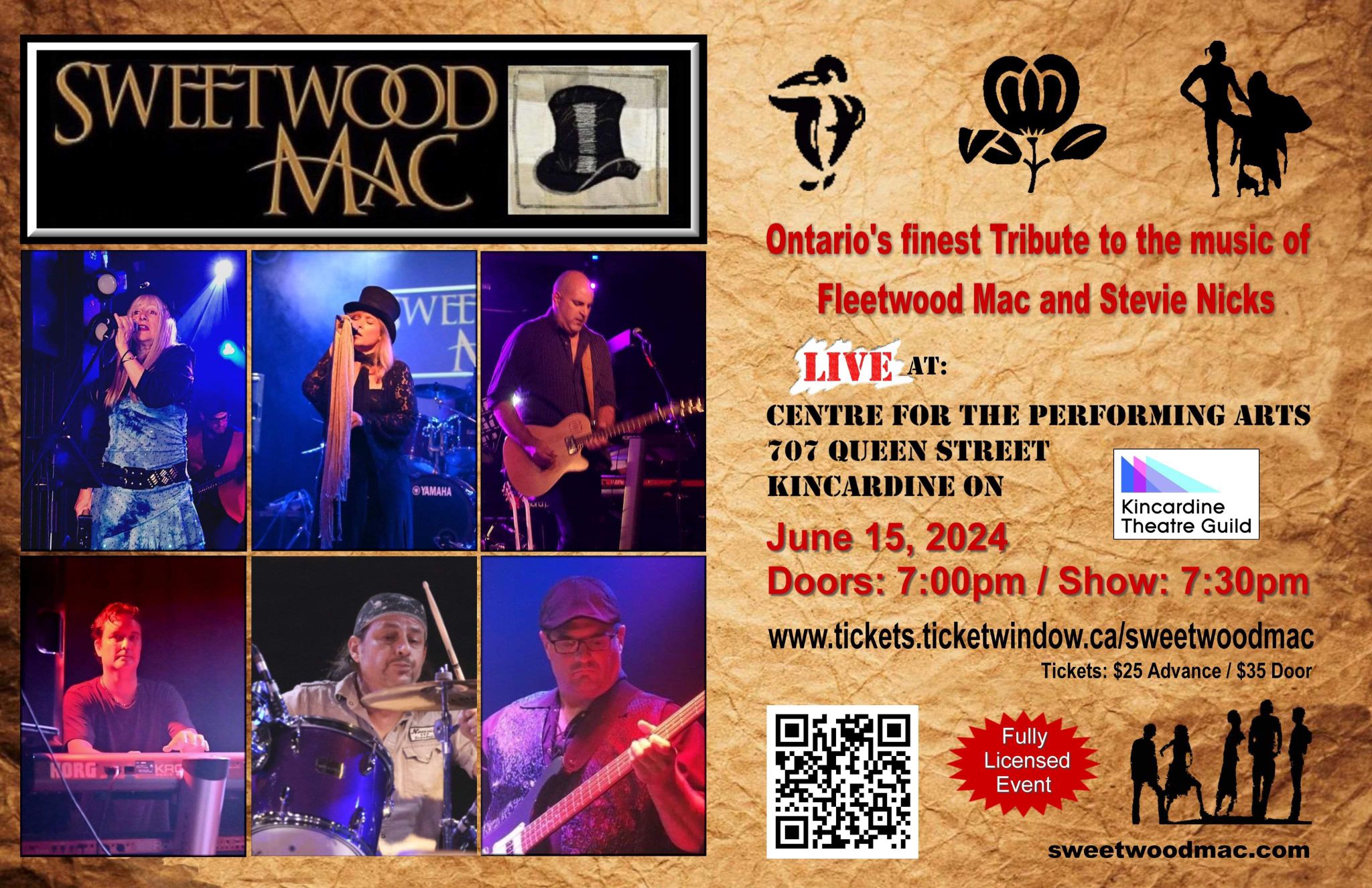 Sweetwood Mac Bringing the California Sound to Kincardine on June 15