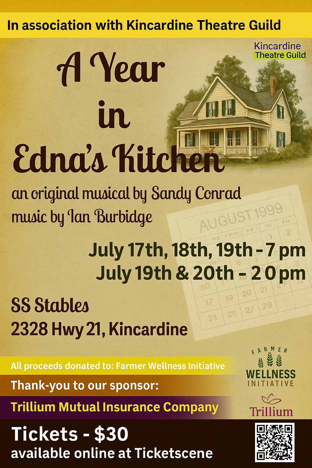 A Year in Edna’s Kitchen – Tickets on Sale now.