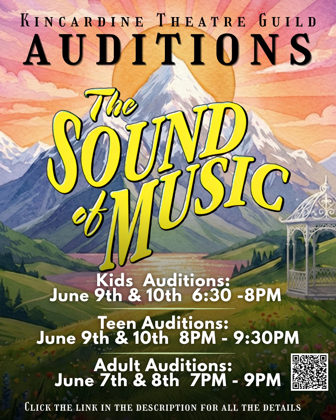 Auditions Announced: The Sound of Music is Coming to KTG!